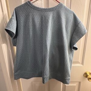 Elegant Blue Textured 2 piece set